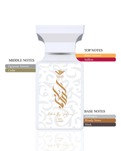 ARBAB perfume lifestyle shot — saffron and amber fragrance | Velvry Pakistan